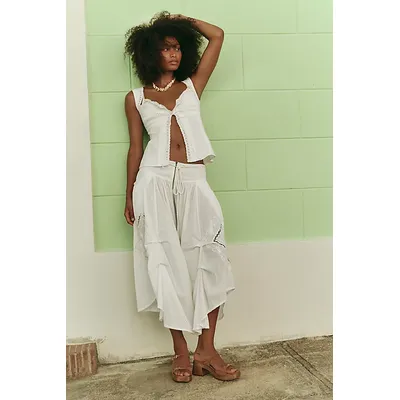 Del Mar Pants at Free People in Optic White, Size: US 4