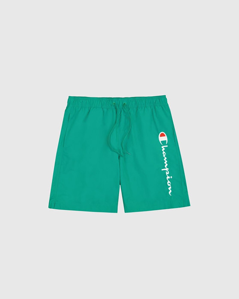 Badeshorts CHAMPION "Icons Beachshort Long", Herren, Gr. XL (52), N-Gr, gfd, Obermaterial: 100% Polyamid, Badehosen Image