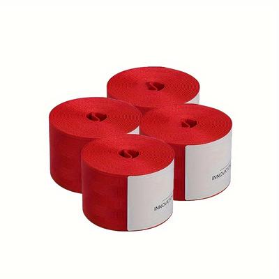 TEMU 4pcs Jdm Racing Car Interior Trim Tape - Red High- Nylon Decorative Ribbon, 4.8cm X 3.6m (1.89in X 141.73in) Vehicles, Durable & Image