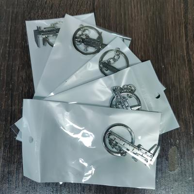 TEMU 5-pack Mini Keychains, 0-40mm Portable Metal Measuring Gauging Tools, Traditional Style, No Electricity Needed, Key Ring Ruler For Keys Image