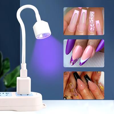 TEMU Usb-powered Mini Nail Dryer Lamp - Portable Odorless Nail & Cuticle Dryer For Fast Drying, No Batteries Needed, For Home & Travel Use - Nail Art Tool For Women & S, Usb Image