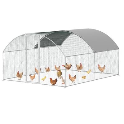 TEMU Chicken Coop 3x2x2m/3x4x2m Weatherproof Chicken Coop With Galvanized And Pe Roof – Large Poultry Cage For Chickens, Ducks, And Rabbits – Secure And Comfortable Animal Enclosure