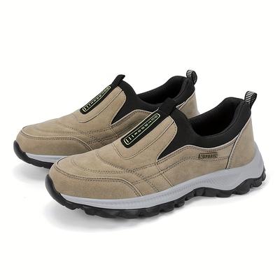 TEMU Men's Breathable Slip-on Loafers - Lightweight, Versatile Casual Sneakers With Md Sole, Travel, Outdoor, And Everyday Wear Image