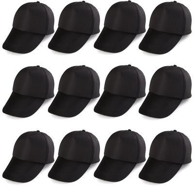 TEMU 12-pack Streetwear Baseball Caps For Men - Solid Color Adjustable Snapback Hats With Breathable Mesh Back, 12 Vibrant Colors (/blue/beige/pink/yellow/red) Image