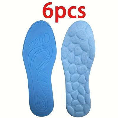 TEMU 6pcs Of Shock-absorbing, Comfortable And Breathable Insoles, Sports Shoe Insoles, Comfortable Insoles, Men's And Women's Insoles, Running Accessories Image