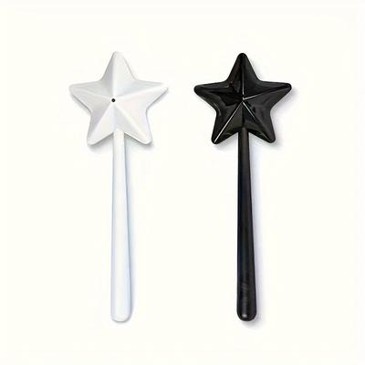 TEMU 2pcs, Star Shaped Salt Sprinkler, Pepper Seasoning Magic Wand, For Home Use, 2.8*7.1inch Image