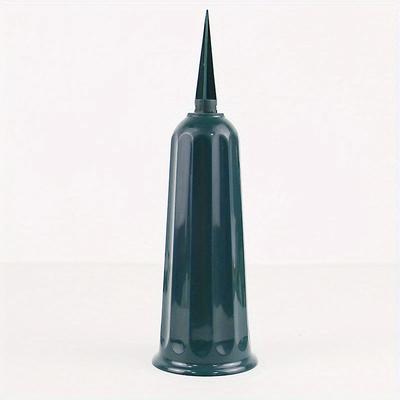 TEMU Green Memorial Vase - 2pcs Plastic In Ground Cemetery Vase With Long Detachable Spike For Grave Site Image