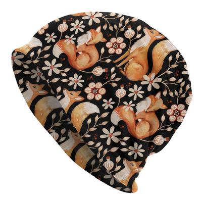 TEMU 1pc Fashionable Fox Beanie - Skull Cap Hat Image