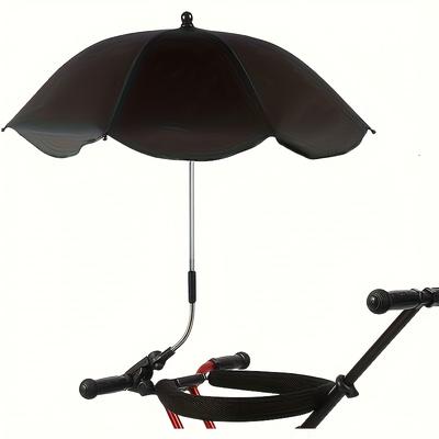 TEMU Chair Umbrella With Clip, Universal Adjustable Beach Chair Umbrella, Multifunctional Sunshade Umbrella, Uv Protection Sunshade Umbrella For Patio Chairs, Beach Chairs And Caravans Image