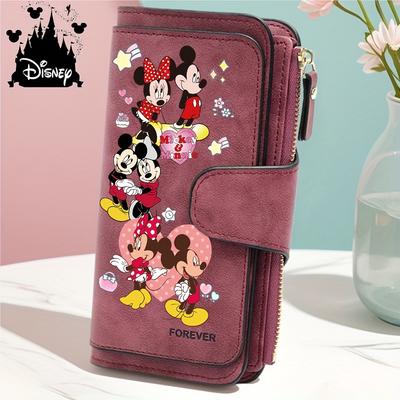 TEMU 1pc & Mouse Women's Long Coin Purse Wallet - Fashionable Cartoon Design, Rfid-blocking Durable, Multi-card Slots & Zip Closure, Birthday/ Day Gift For Her, Rfid Shielded Purse, Cute Purse Image