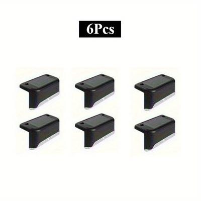 TEMU 6pcs/9pcs/13pcs Garden Solar Lights, Energy Saving Outdoor Lighting For Balcony, Staircase, Fence, Patio, Garden, Solar Powered, Solar Outdoor Deck Lights (warm Light) Image