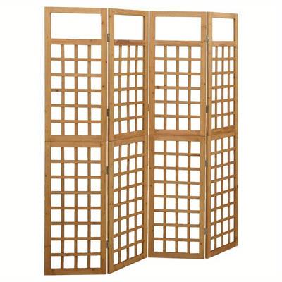 TEMU Trellis/screen 4-part Solid Fir Wood 161x180 Cm Image