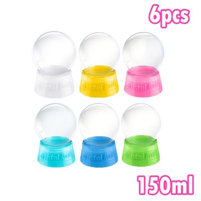 TEMU Diy Crystal Ball Set | 6 Colors Empty Plastic Spheres | Make Your Own Snow | Creative Craft Gift Image