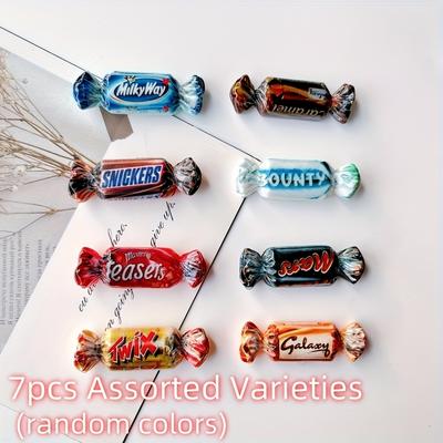 TEMU 7pcs Cute Oval-shaped Fridge Magnets, Decorative Refrigerator Magnets For Kitchen, Office, Locker, Cabinet, And Dishwasher - Ideal Day Gift Image