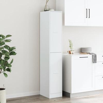 TEMU Apothecary Cabinet White 30x41x174.5 Cm Wooden Material Image