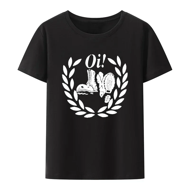 Skinhead Oi T Shirt Punk Ska Roller Gekreuzigt 4 haut Top Weihnachten Geschenke Tees Männer Frauen Klassische Vintage Streetwear Camisetas
