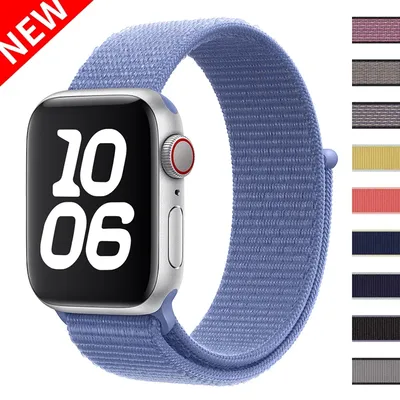 Nylon-Schlaufenarmband für Apple Watch Band 46 mm 40 mm 44 mm 45 mm 42 mm 41 mm 38 mm Image
