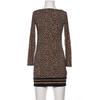 Michael Michael Kors Damen Kleid, Gr. 32, braun, Elasthan, Synthetik