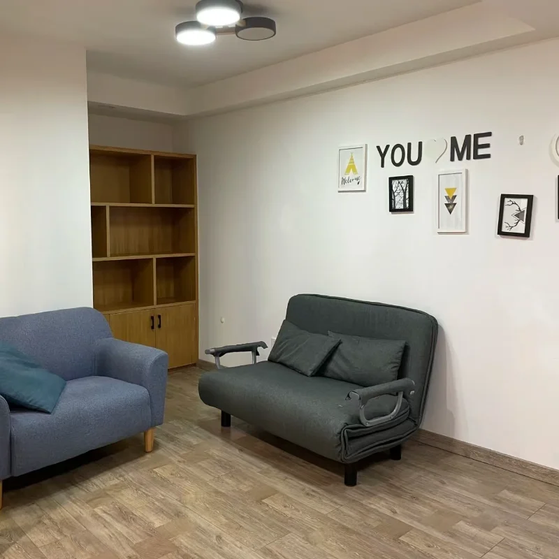 Wohnmöbel Modernes einfaches faltbares Schlafsofa Neues multifunktionales Internet Celebrity Wohnzimmer Doppeldruck-ausziehbares Sofa