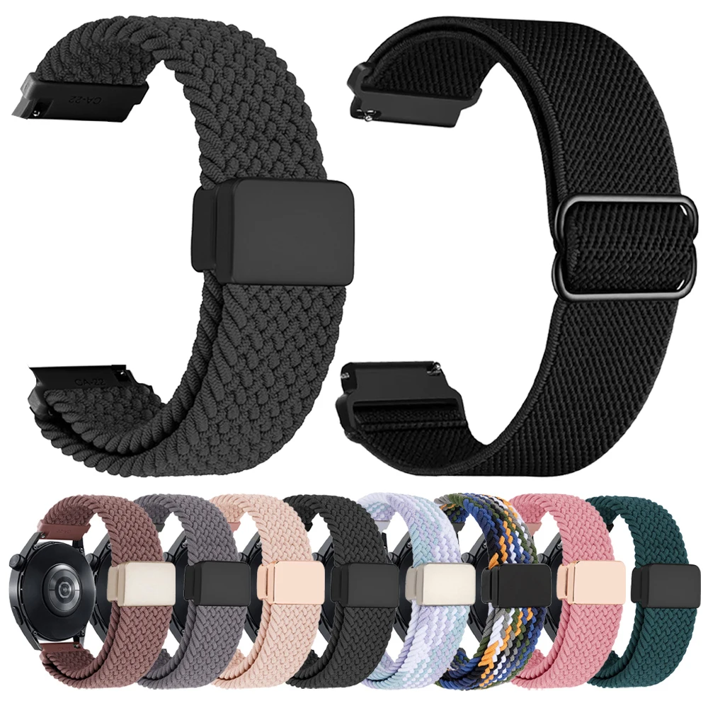 20 22 mm geflochtenes Sportarmband für Huami AMAZFIT GTR 4 3 Pro 47 mm elastisches Armband AMAZFIT GTS 4 3 2 2e BIP 5 Armband Uhrenarmband Image