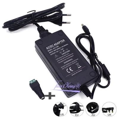 12v 6a 6 amp 72w dc eu us uk au stecker led netzteil adapter transformator led streifen licht Image