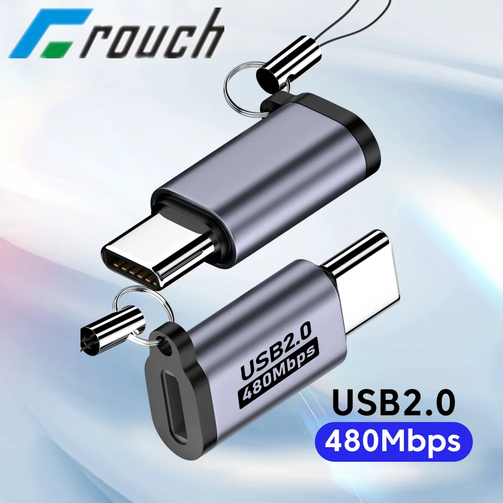 Micro USB Zu Typ C Adapter Mini USB Zu USB C 480Mbps Schnelle Daten Lade Anschluss USBC Zu Lightning Adapter für iphone Android Image