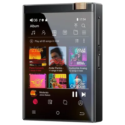 Hi-Fi-MP3-Player mit Bluetooth und WLAN, Oilsky Lossless DSD Hochauflösender digitaler Audio mit (16+64 GB) Speicherkarte bis zu 1 TB Image