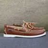 SEBAGO HANDGEMACHTE HERREN HOMME DOCKSIDES PORTLAND SCHUHE – PREMIUM ECHTES LEDER BOOTSCHUHE LOAFERS FLATTE AB043