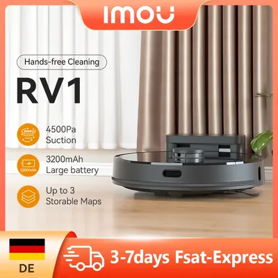 IMOU RV1 Robotic Selbst-leerer Staubsauger Roboter Kehrmaschine 4500Pa Saug Automatische Smart Wischen Reinigung Maschine Wireless Image