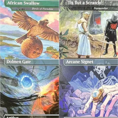 Holo TCG Magisches Kartenspiel Hochwertige Proxy-Spielkarten Dolmen Gate African Swallow Dauthi Brettspiel Sammelkarten Proxy Image