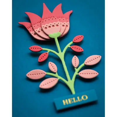 A bouquet metal cutting mold - templates and templates for DIY paper art, scrapbooks, photo album