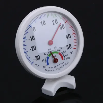 Mini Bell Shaped Analog Hygrometer Humidity Watch -30-50 Celsius Degree for Gardens Terraces
