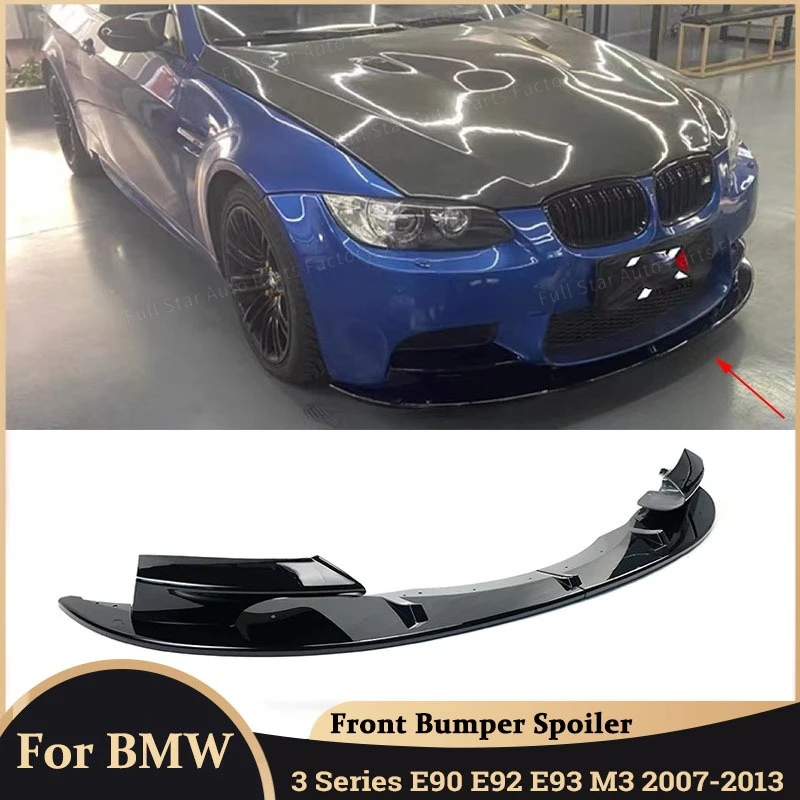 Paraurti anteriore Spoiler Diffusore per BMW E90 E92 E93 M3 2007-2013 Facelift Labbro anteriore Splitter Copertura protettiva Accessori auto