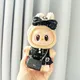 Set di vestiti Kawaii per Labubu 17 cm Bambole di peluche Accessori per abiti Vestiti per bambole di peluche Battito cardiaco Macaron Set di vestiti per bambole da festa