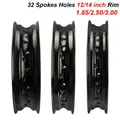 12/14 pollici 32 raggi fori cerchi in lega di alluminio per 50cc-125cc scooter moto underbone mini tricicli da carico ruote anteriori/posteriori