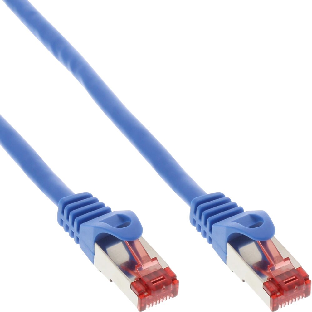 InLine® 76402B Patchkabel, S/FTP (PiMf), Cat.6, 250MHz, PVC, Kupfer, blau, 2m Image