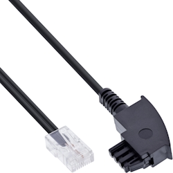 InLine® TAE-F Kabel, für DSL-Router, TAE-F Stecker an RJ45 8P2C, 20m Image