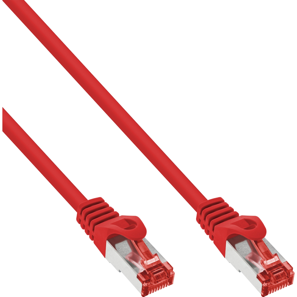 InLine® Patchkabel, S/FTP (PiMf), Cat.6, 250MHz, PVC, Kupfer, rot, 30m Image