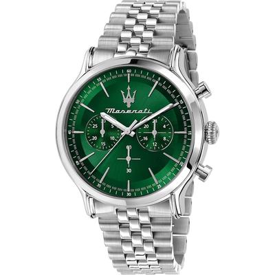 Maserati Chronograph Edelstahl grün, silber Herren Image