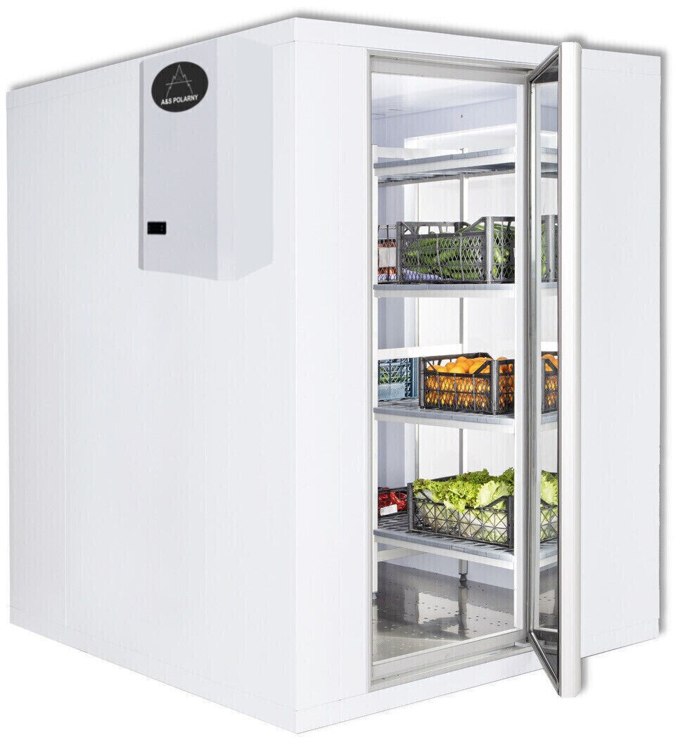 A&S polarny Kühlzelle mit winterfestem Aggregat, Kühlhaus, 4,8m³ 1500x2100x2010mm -5/+5°C Image