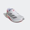 Laufschuh ADIDAS PERFORMANCE "DURAMO SPEED 2", Gr. 38, bunt (cloud weiß, silber metallic, lucid rot), Textil, Synthetik, sportlich, Schuhe