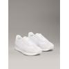 Sneaker CALVIN KLEIN JEANS "RUNNER LACEUP MG NYLON MIX", Damen, Gr. 39, rosa (weiß, rose), Textil, Leder, unifarben mit Farbeinsatz, sportlich, Schuhe, Schnürschuh, Halbschuh, Runner-Sneaker mit rosefarbenen Akzenten