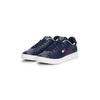 Sneaker TOMMY JEANS "ARCHIVE '98", Herren, Gr. 40, blau (dunkelblau), Nappaleder, unifarben, sportlich, Schuhe, Freizeitschuh, Streetwear, Halbschuh, Schnürer mit Logoflagge