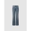 Straight-Jeans PEPE JEANS "STRAIGHT JEANS HW ROBYN", Damen, Gr. 27, Länge 32, blau (dirty blau), Denim/Jeans, Obermaterial: 99% Baumwolle, 1% Elasthan, casual, straight fit, Jeans, mit hohem Bund