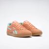 Sneaker REEBOK CLASSIC "REEBOK COURT RETRO", Gr. 40,5, sunkissedorange, glitchaqua, gum, Synthetik, Textil, sportlich, Schuhe