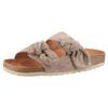 Pantolette VERBENAS "Rain", Damen, Gr. 39, grau (taupe), Veloursleder, klassisch, Schuhe, Sommerschuh, Schlappen, Strandschuh, Hausschuh mit Softfußbett