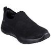 Slip-On Sneaker SKECHERS "GO WALK ARCH FIT 2.0-ROSA LINDA", Damen, Gr. 37, schwarz, Textil, unifarben, casual, Schuhe, Trainingsschuh, Schnürschuh mit rückfederndem Ultra Go