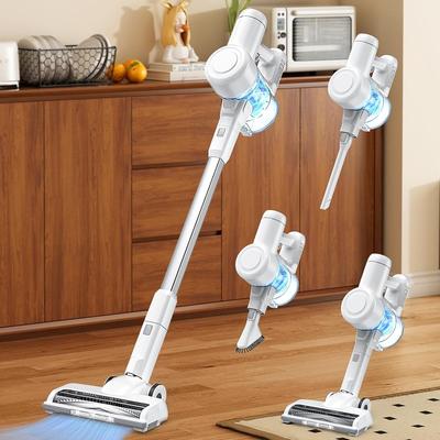 Cordless Stick Vacuum Cleaners for Home Rechargeable Lightweight for Hard Floor and Pet Hair Removal, Handheld Carpet Sweeper