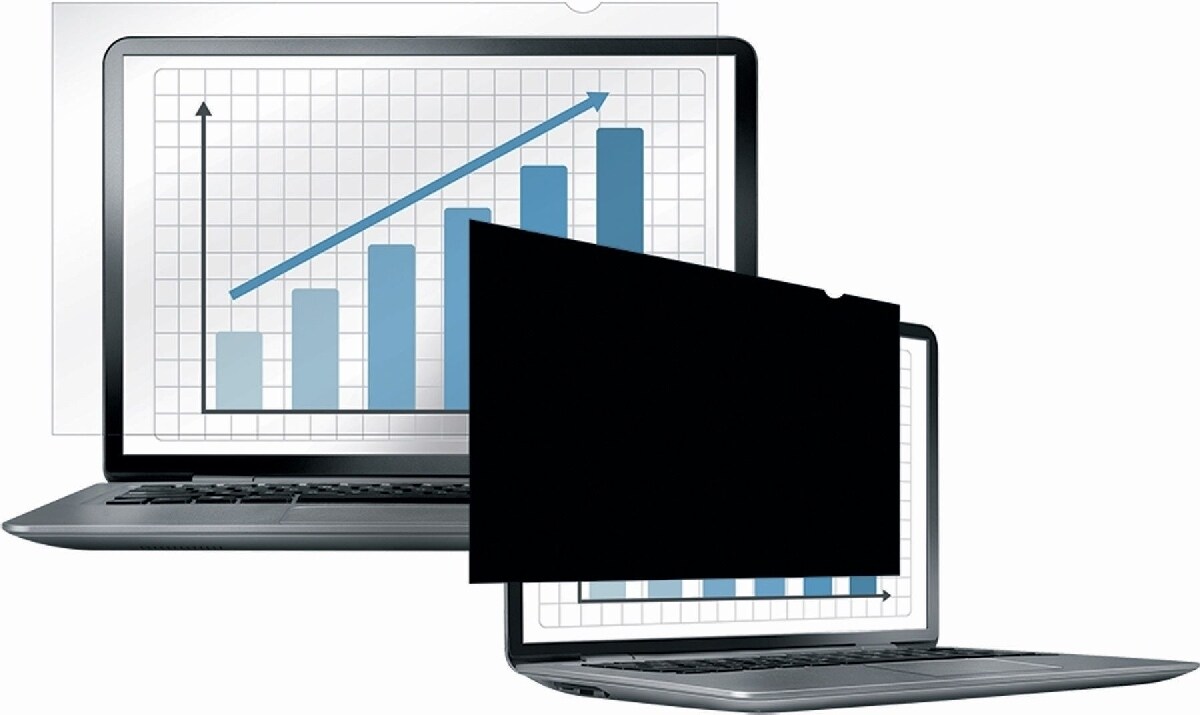 Fellowes Blickschutzfilter PrivaScreen Widescreen 33,78cm/13,3 Zoll schwarz Packung mit 4 Stück Image