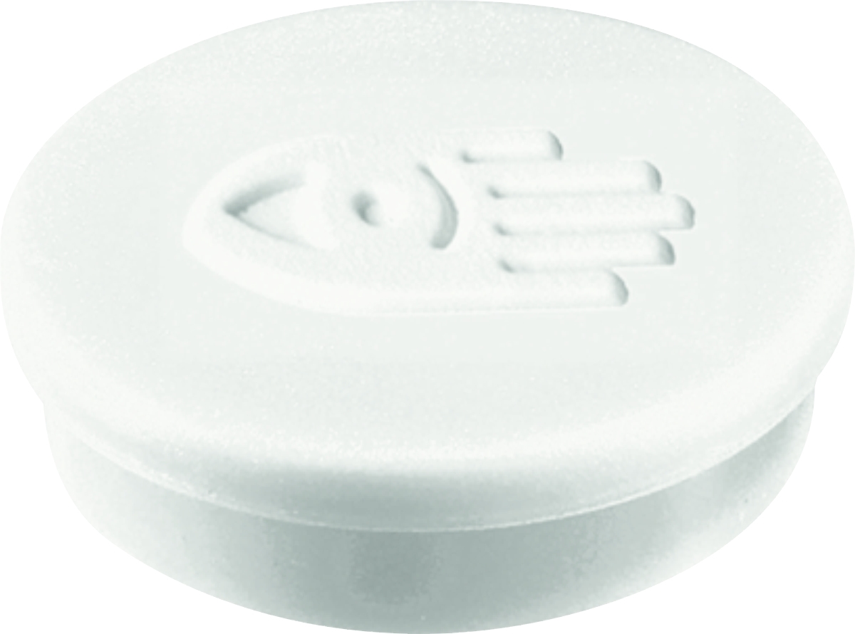 Legamaster Haftmagnete 20mm Durchmesser weiß VE=48x10 Stück Image